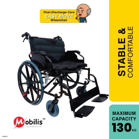 Mobilis Deluxe Heavyduty Wheelchair 24" Mo-951b-60 | Heavy User