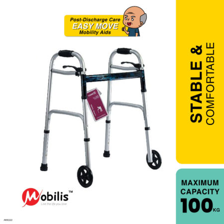 Mobilis 2-wheeled Walking Frame Mo-9149l | Foldable