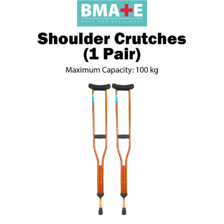 Bmate Aluminium Shoulder Crutches Adult (1 Pair)