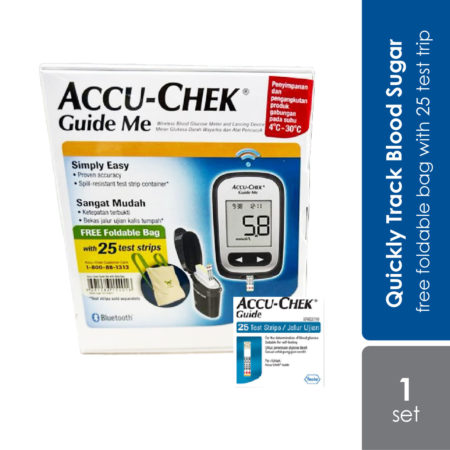 Accu-chek Guide Me Starter Kit With 25 Test Strips Foc Foldable Bag