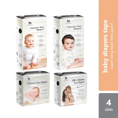 Applecrumby Tape Diaper ( Chlorine Free ) | S/m/l/xl Size