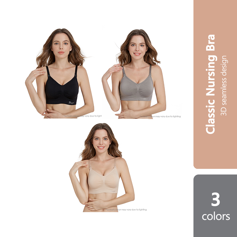 Mums & Babies Baby Shop Johor Bahru - Shapee Classic Nursing Bra 3D  seamless design provides comfort all day long and virtually invisible under  clothing Comfortably fit and support your changing shape