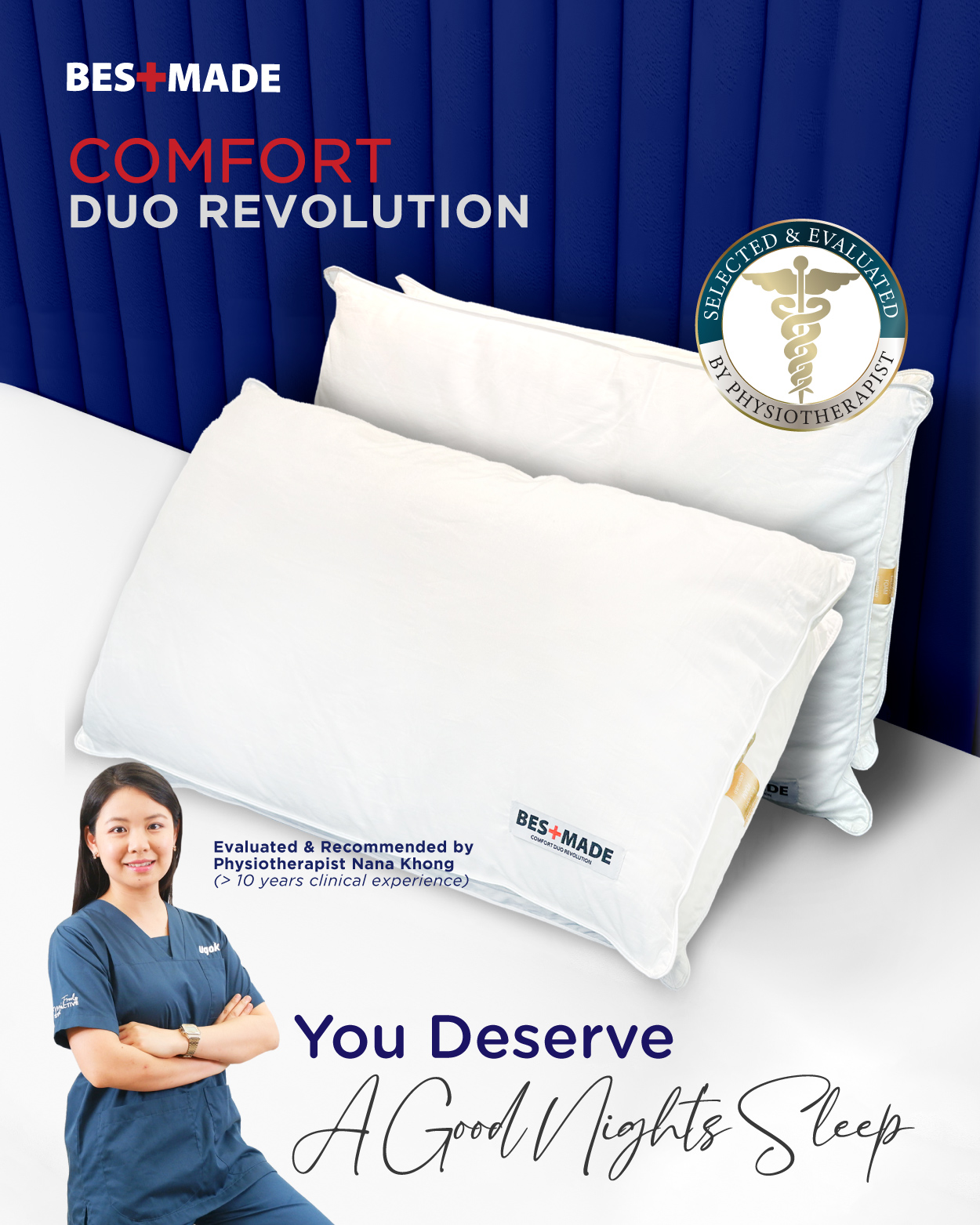 Bestmade Comfort Duo Revolution Pillow - Alpro Pharmacy