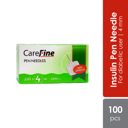 Carefine Insulin Pen Needle 4mm 100s