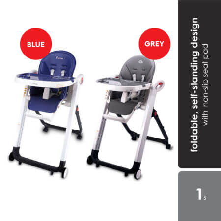 Quinton Go Berry Multifunction High Chair (blue/grey)