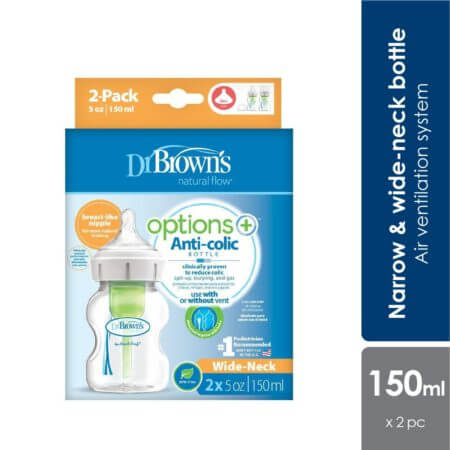 Dr Brown's Options+ Pp Wide Neck | Baby Feeding Bottle