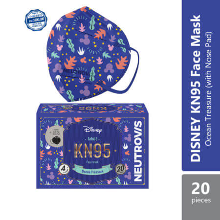 Neutrovis Kn95 Face Respirator Disney (ocean Treasure) 20s