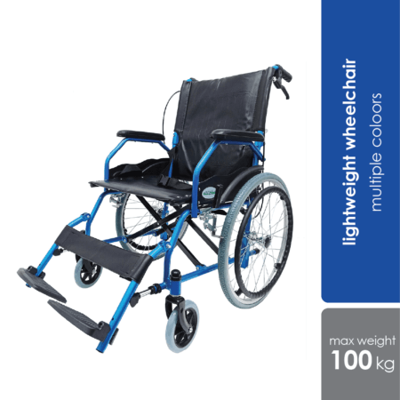 Mobilis Wpl-863laj-s Foldable Light Wheelchair (pvc) | Red/blue/orange/gold