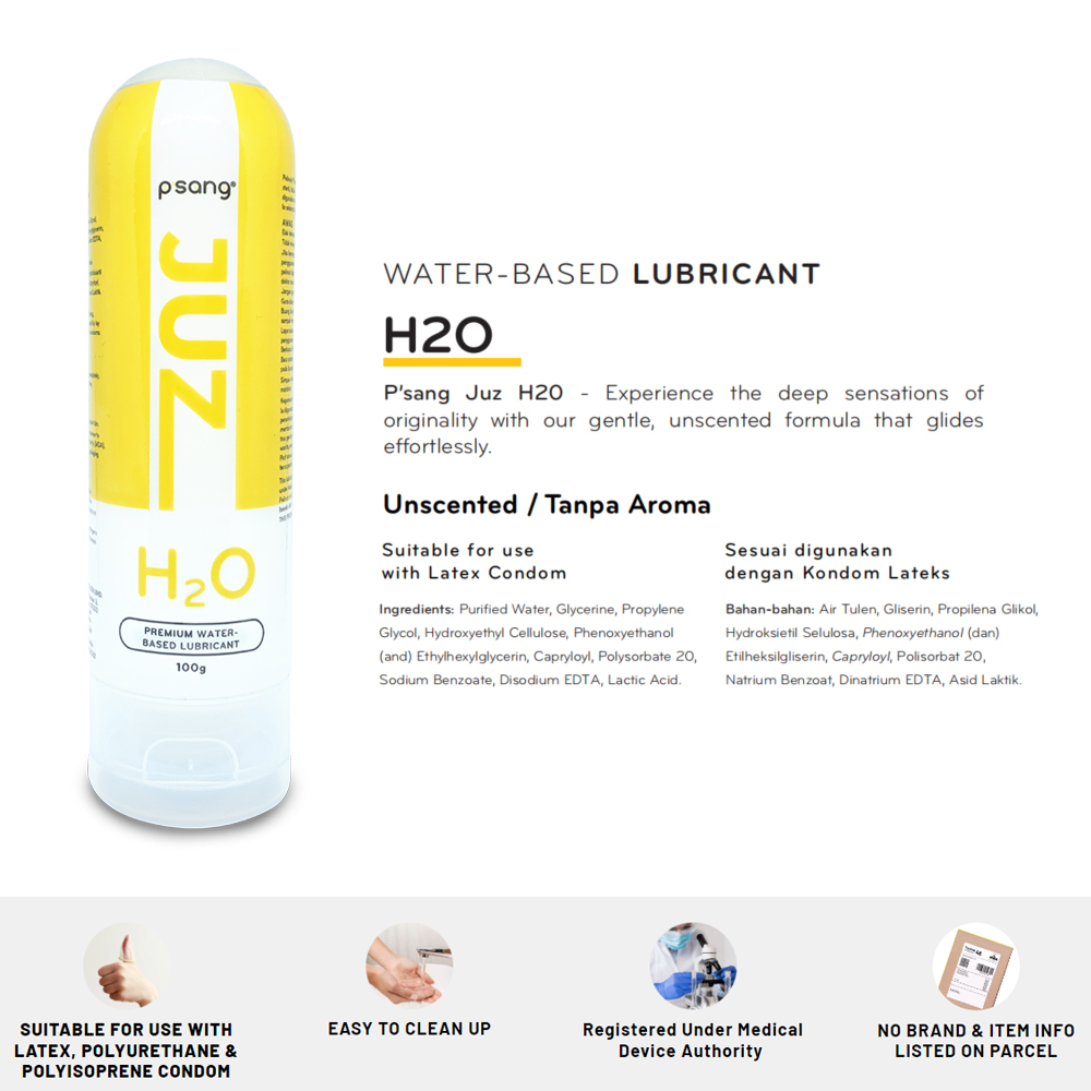 P'sang Premium Water Based Lubricant (juz Berry / Juz H2o) 100g