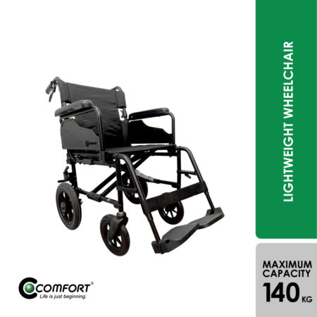 Comfort K7-812a 18-inches Transit Wheelchair | Bedridden Transfer Wheelchair