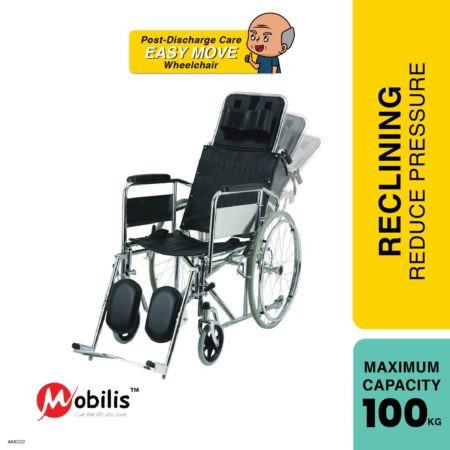 Prolife Reclining Wheelchair 903gc-46 | Standard Chrome