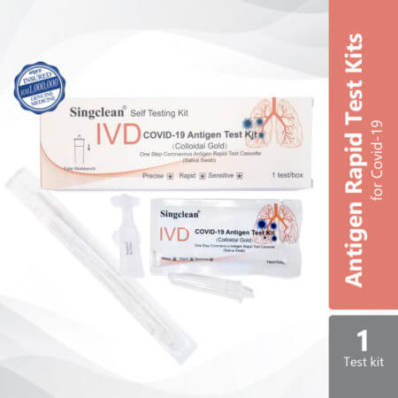 Singclean Rtk Covid-19 Antigen Test Kit 1s | Saliva (swab)