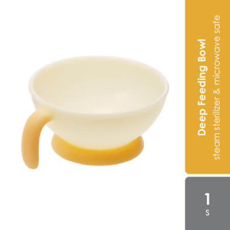 Combi Deep Feeding Bowl - Orange