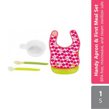 Combi Easy-clean Handy Apron N First Meal Set