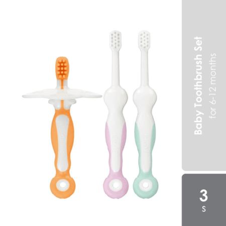 Combi Teteo Baby Toothbrush Set