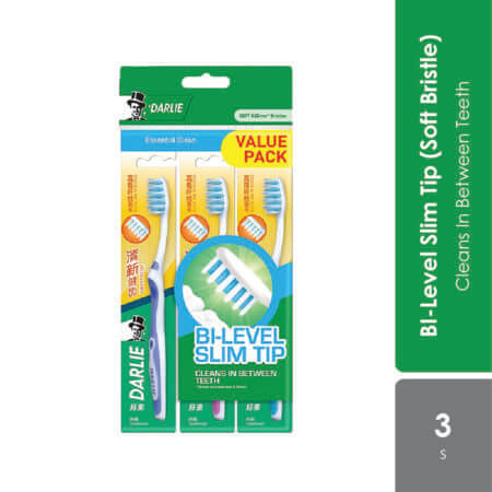 (ws)darie Wavy Fresh Soft Toothbrush 3s | Cleans In Between Teeth