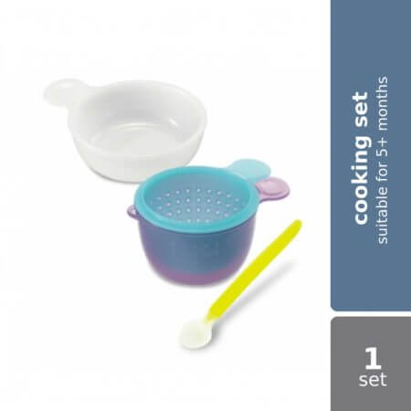 Combi Baby Label Compact Cooking Set With Mini Colander #81233