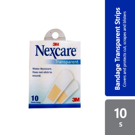 3m Nexcare Bandages Transparent Strips 10s