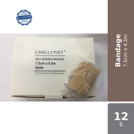 Unigloves Self-adhesive Bandage 7.5cmx4.5m 12s