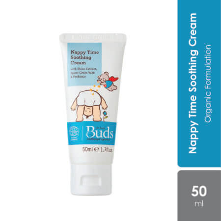 Buds Nappy Time Soothing Cream 50ml | Organic Formulation