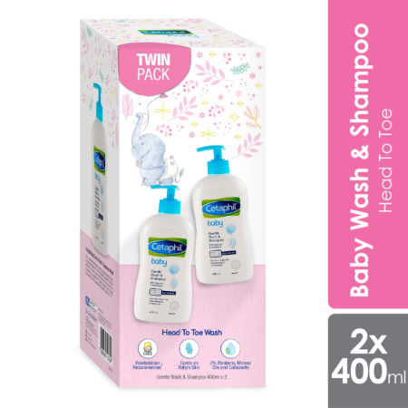 Cetaphil Baby Wash & Shampoo 400ml Twin Pack | Limited Edition Promotion