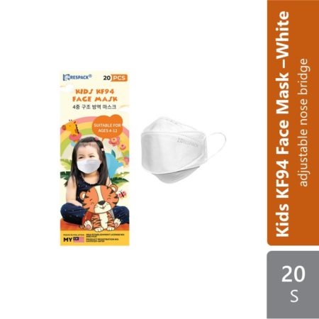 Respack Kf94 Face Mask Kids White 20s