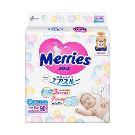 Merries Baby Diapers Super Jumbo (tape) Nb 90s