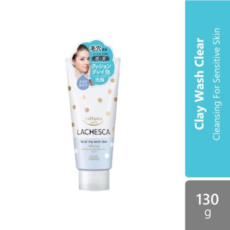 Kose Cosmeport Softymo Lachesca Clay Wash 130g ( Clear  Moist )