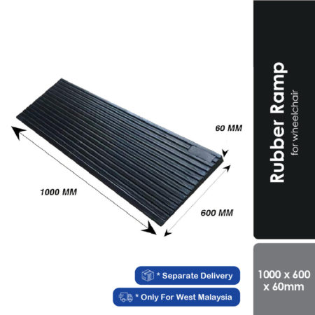 Rubber Ramp For Wheelchair 1000x600x60mm