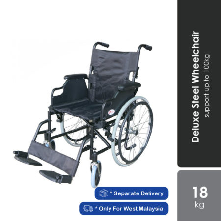 Hopkin Deluxe Steel Wheelchair