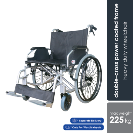 Hopkin Deluxe Heavy-duty Wheelchair | Max 225kg