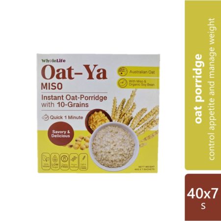 Oat-ya Instant Oat-porridge With 10 Grains (miso) 40g 7s | Weight Management / Control Appetite / Healthy Meal