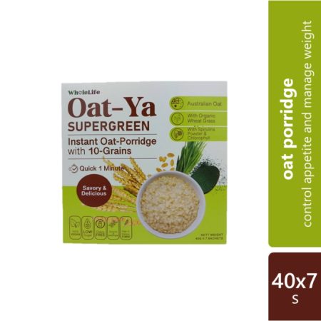 Oat-ya Instant Oat-porridge With 10 Grains (supergreen) 40g 7s | Manage Weight / Control Appetite