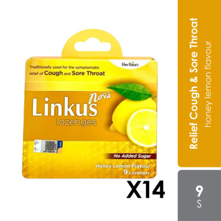 Linkus Nova Honey Lemon Lozenges 9sx14