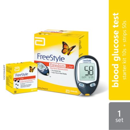 Abbott Freestyle Pack Lite Starter Kit 10s With 50s Test Strips (exp: 03/2024) | Blood Glucose Test