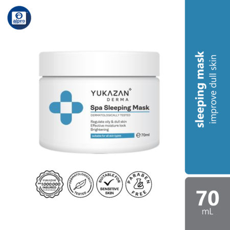 Yukazan Dermaspa Sleeping Mask 70g | Regulate Oily Skin, Remove Dead Skin, Improve Dull Skin