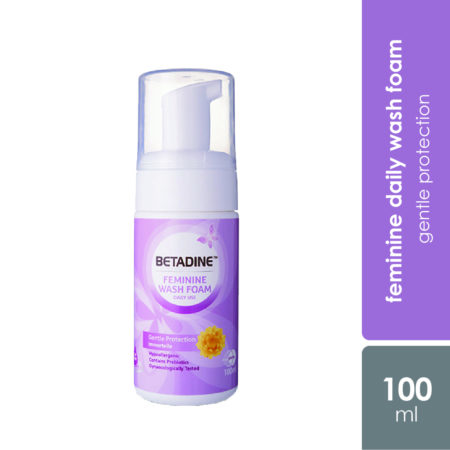 Betadine Daily Feminine Wash Foam Gentle Protection 100ml