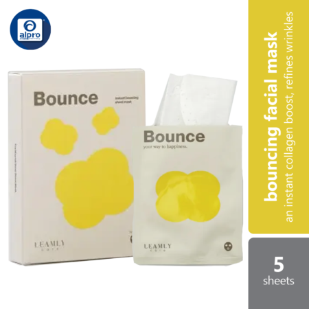 Leamly Care Bounce Instant Boosting Sheet Mask 5s | An Instant Collagen Boost