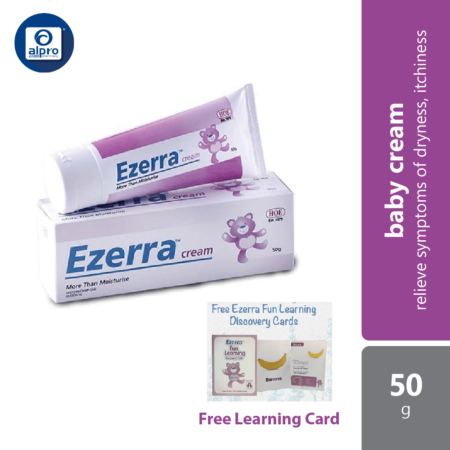 Ezerra Cream 50g Free Learning Card | For Mild To Moderate Cases Of Atopic Dermatitis