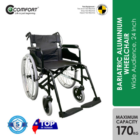 Comfort K7 Bariatric Aluminium Wheelchair | 24 Inch