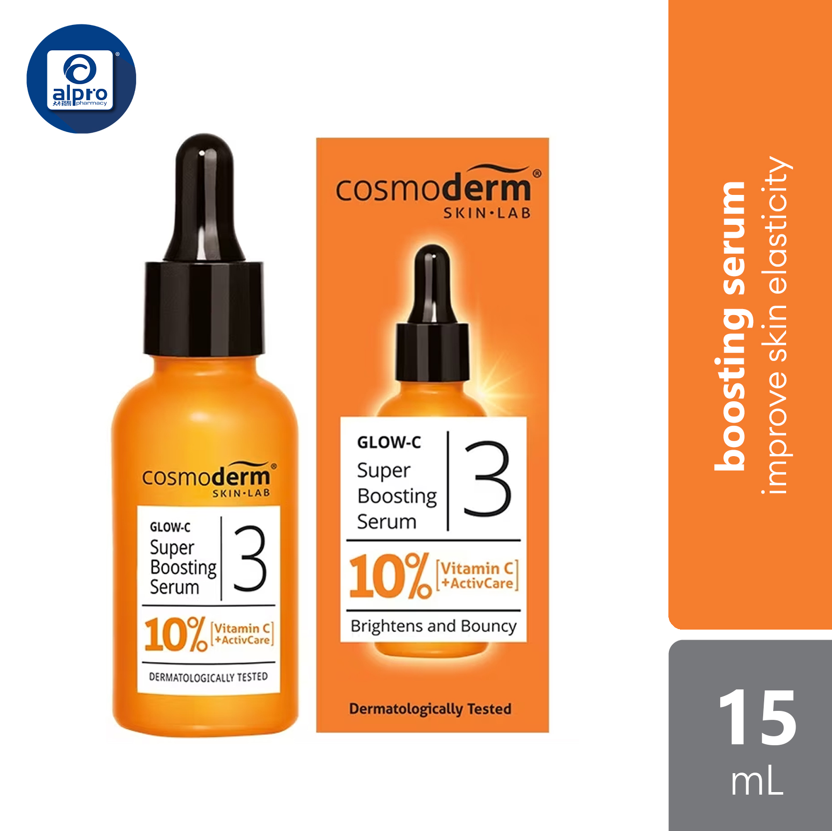 Cosmoderm Glow-c Super Boosting Serum 15ml - Alpro Pharmacy