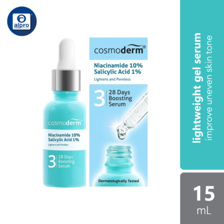 Cosmoderm Niacinamide 28 Day Boosting Serum 15ml | Improve Brighten Skin Tone