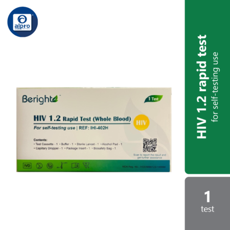 Beright Hiv 1.2 Rapid Test (whole Blood) 1s | Self-test