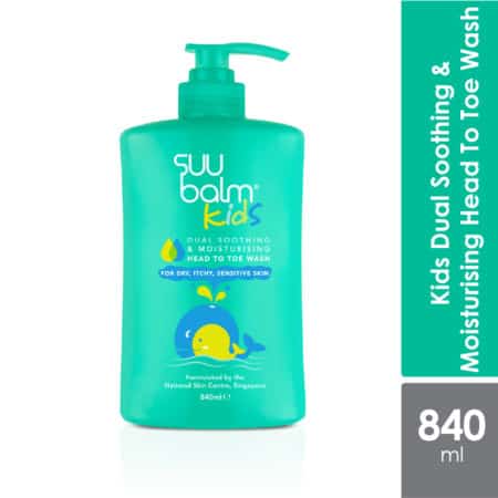 Suu Balm Kids Dual Soothing & Moisturising Head To Toe Wash 840ml