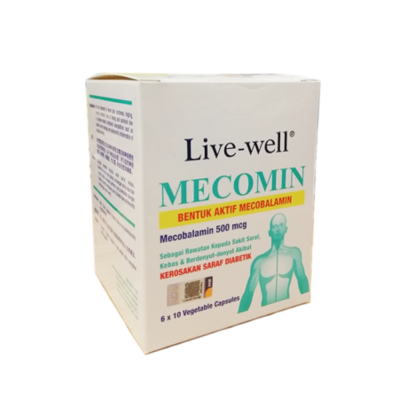 Live-well Mecomin 500mcg 60s