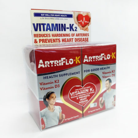 Live-well Artriflo Vitamin K 2x50s | Heart Health