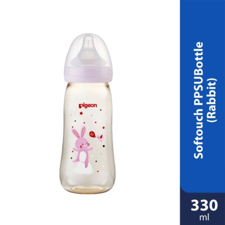 Pigeon Softouch Ppsu Milk Bottle 330ml Rabbit 1s [expiry 12/24]