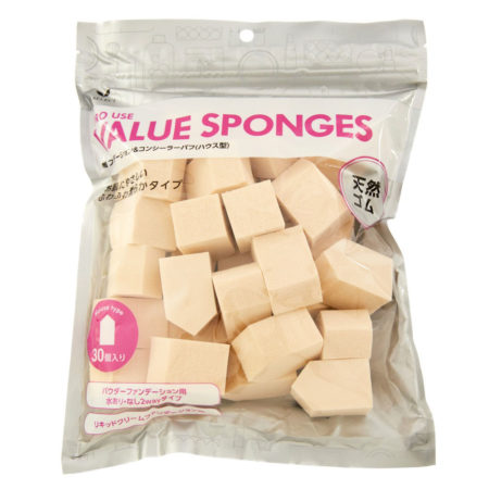 Sugi S Select Value Sponge Natural Rubber 30s | Make Up Cleaning Sponge