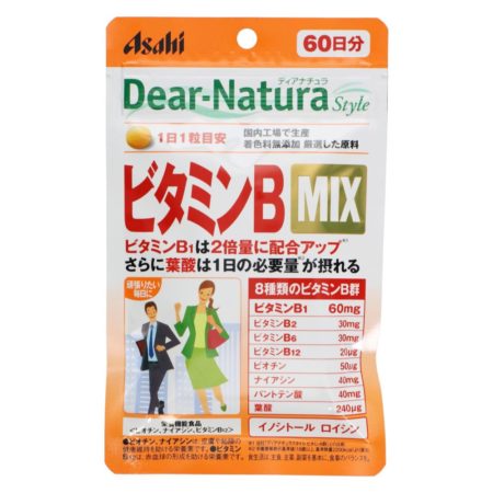 Asahi 60 Days Dear Natura B Mix Vitamin B Complex Supplement Tablets 120s