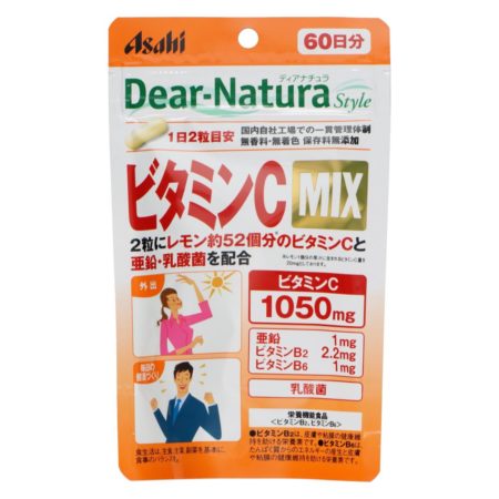 Asahi 60 Days Dear Natura C Mix Vitamin C Supplement Capsules 120s